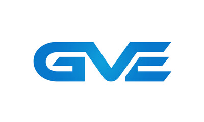 GVE letters Joined logo design connect letters with chin logo logotype icon concept