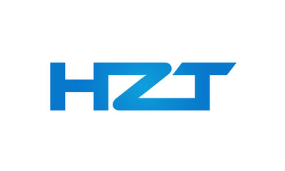 HZT letters Joined logo design connect letters with chin logo logotype icon concept