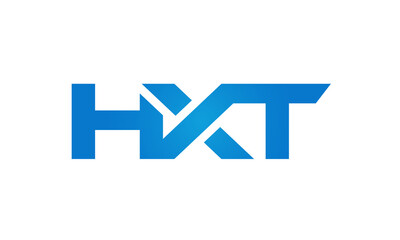 HXT letters Joined logo design connect letters with chin logo logotype icon concept