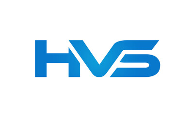 HVS letters Joined logo design connect letters with chin logo logotype icon concept