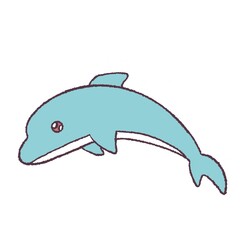 イルカのイラスト