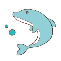 イルカのイラスト