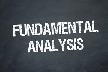 Fototapeta premium Fundamental Analysis