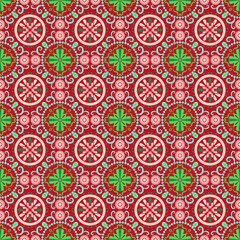 Seamless Background Retro Garden Nature Aboriginal Floral Pattern Art