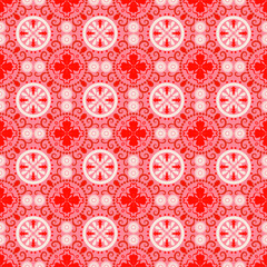 Seamless Background Retro Garden Nature Aboriginal Floral Pattern Art