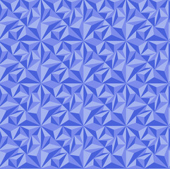 Abstract blue seamless geometric background. Design template for brochures, flyers, magazines, wallpapers. Set of 3D-patterned blue pyramids. Abstract geometric texture design. Vector illustration