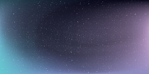 Obraz premium Astrology horizontal background, Starry sky colourful glow, Milky way galaxy in the cosmos, Vector Illustration.