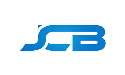 JCB letters Joined logo design connect letters with chin logo logotype icon concept