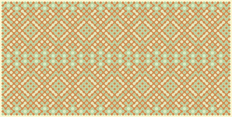 Multicolor truchet tiling connections illustration