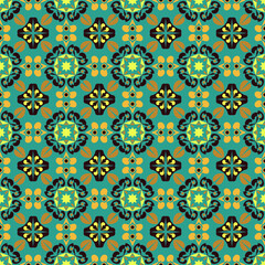 Nature Seamless Pattern Garden Floral Background Damask Art