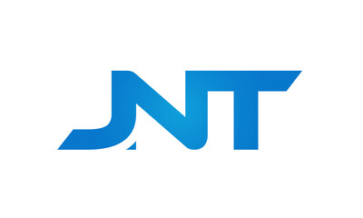 JNT letters Joined logo design connect letters with chin logo logotype icon concept