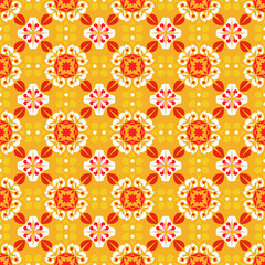 Nature Seamless Pattern Garden Floral Background Damask Art