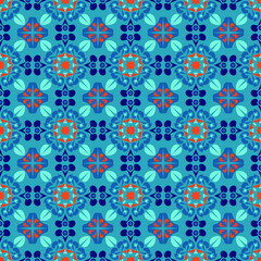 Nature Seamless Pattern Garden Floral Background Damask Art