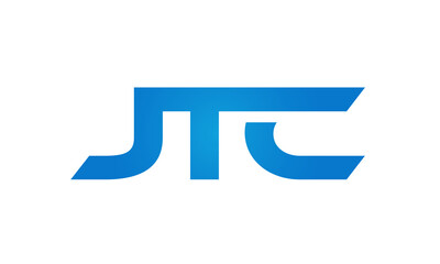 JTC letters Joined logo design connect letters with chin logo logotype icon concept
