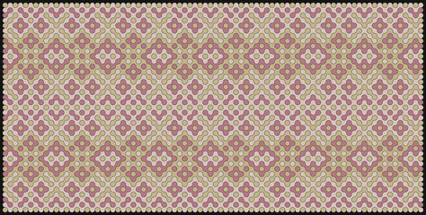 Multicolor truchet tiling connections illustration