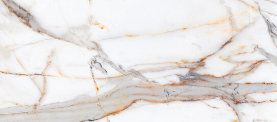 White statuario marble with brown-grey curly streaks, super white satvario granite, high gloss statuarietto slab marble stone texture for digital ceramic wall tile, flooring and ceramic tile surface. - 513282571