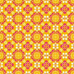 Nature Seamless Pattern Garden Floral Background Damask Art