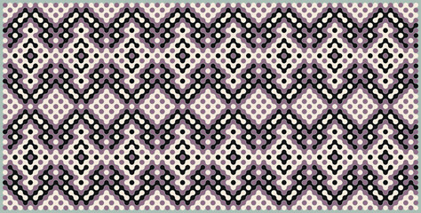 Multicolor truchet tiling connections illustration