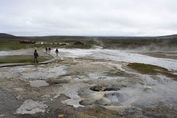 Hveravellir, zona geotérmica en mitad de la ruta que atraviesa Islandia.