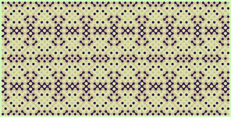 Multicolor truchet tiling connections illustration