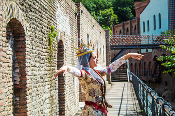 Georgia Tbilisi Georgian national dances. Selective focus.