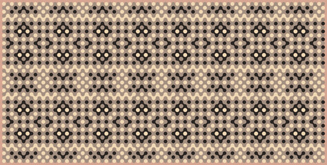 Multicolor truchet tiling connections illustration