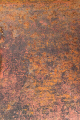 Rusty metal can be used for background
