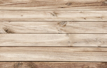 Background of wooden light brown vintage boards as abstract texture copy space