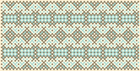 Multicolor truchet tiling connections illustration