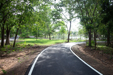 Running track in the park