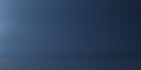 Blank Wall for mockup, empty soft blue background. 3D rendering.