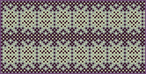 Multicolor truchet tiling connections illustration