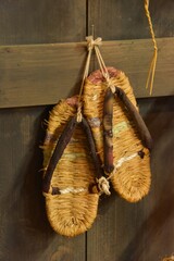 日本の伝統的な履き物　草鞋