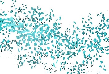 Fototapeta premium Light BLUE vector background with abstract forms.