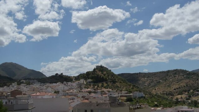 Andalusian village of Monda, Malaga, Spain