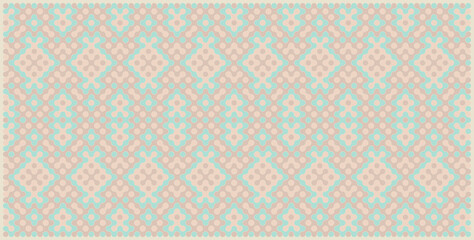 Multicolor truchet tiling connections illustration