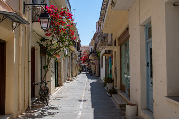 A beautiful street in the Greek town of Rethymno