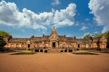 Prasat Phanom Rung in Thailand. The historical park, Ancient Temple in Buriram, Thailand.