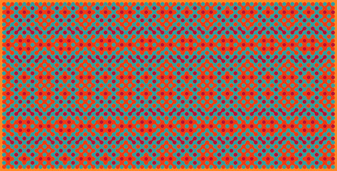 Multicolor truchet tiling connections illustration