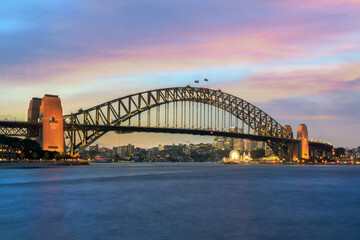 Sydney, Australia cityscape. Landscape of building at Sydney central business around the harbour....