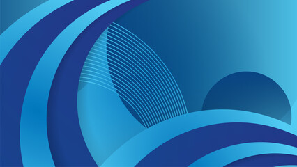 Abstract blue background poster with dynamic. technology network Vector illustration.