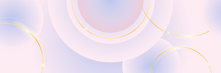 abstract banner background luxury gold with modern blue and pink gradient color