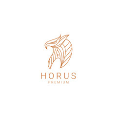 Horus logo design icon template - obrazy, fototapety, plakaty