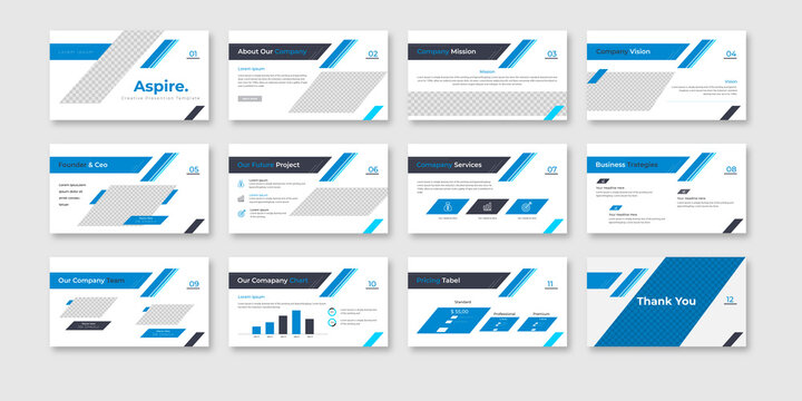 business minimal slides presentation template  