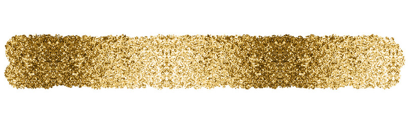 Golden glitter brush stroke backdrop. Stock illustrtaion.