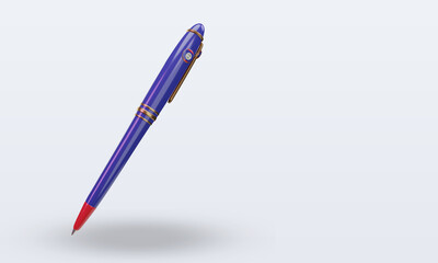 3d ballpoint Belize flag rendering left view