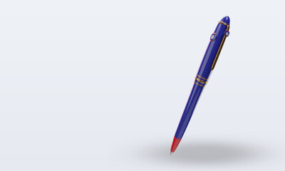 3d ballpoint Belize flag rendering right view
