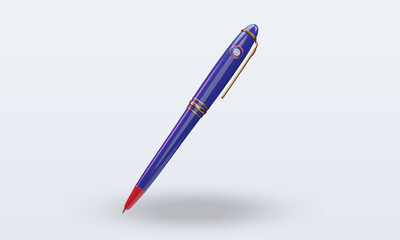 3d ballpoint Belize flag rendering front view