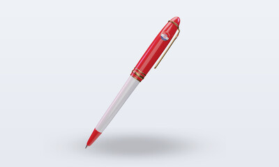 3d ballpoint Croatia flag rendering front view