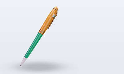 3d ballpoint Cote dIvoire flag rendering left view
